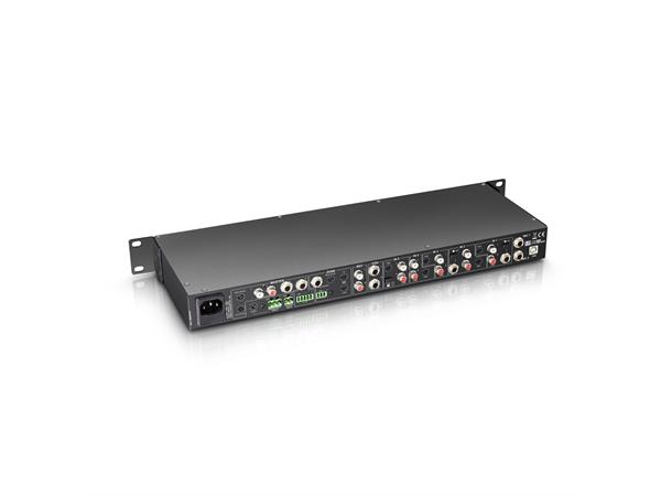 LD Mikser  2-Zone 1U 6xLine 2xMic USB Mixer 